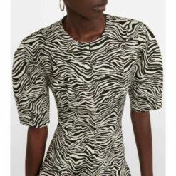 Proenza Schouler Zebra Jacquard Midi Dress -Proenza Schouler Discount Store unnamed file 992