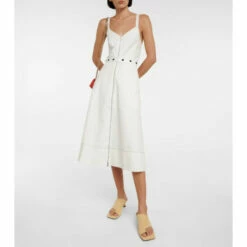 Proenza Schouler White Label Cotton And Linen Dress